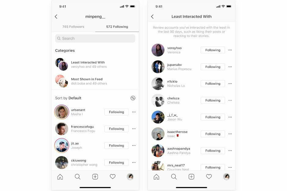 Instagram update makes it easier to see who to unfollow, No Third Party