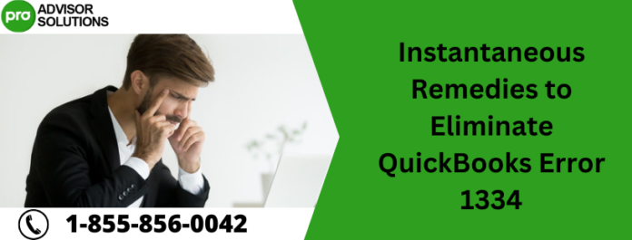 QuickBooks Error 1334