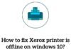 xerox printer offline windows