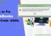QuickBooks error 6000 82
