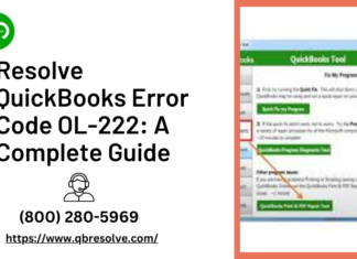 Resolve QuickBooks Error Code OL-222