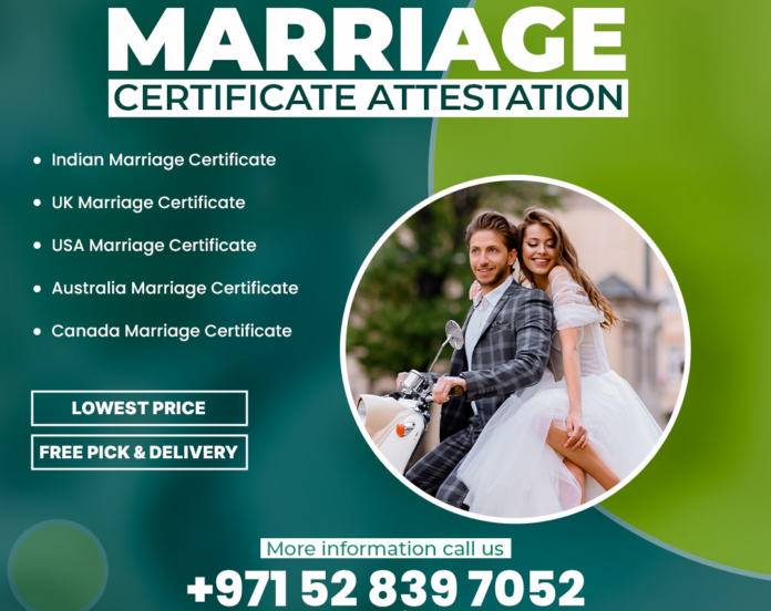 marriage certificate attestation