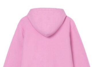 Overdyed Stock Logo Zip Hoodie – Pink