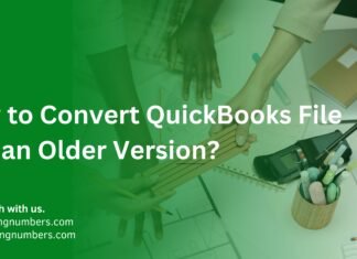 Convert QuickBooks File into Older Version