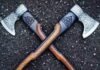 Handmade Viking Bearded Camping Axe and Hatchet Gift Item